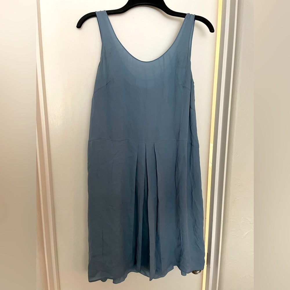 Blue gray sleeveless slip dress